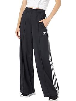 adidas originals originals baggy track pant black white .